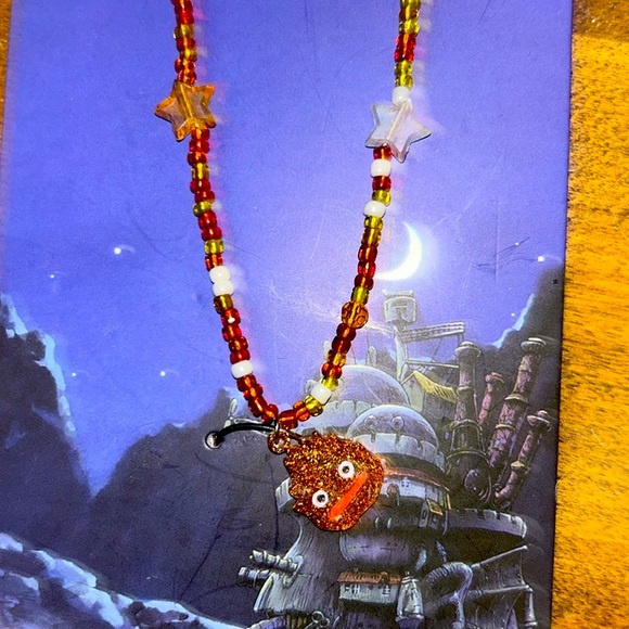 Box Lunch Howl’s Moving Castle Calcifer Necklace - Picture 3 of 3